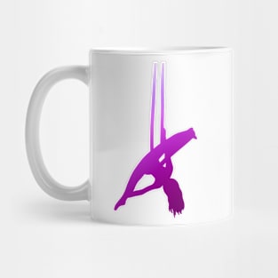 An aerialist doing silks Mug